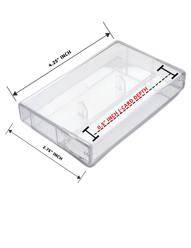 10 Pack Audio Cassette case Clear/Clear