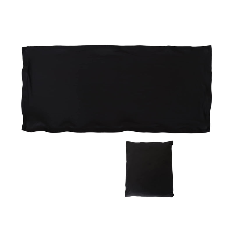 Black DJ Facade Scrim DJ Booth Scrim 19.5"x 44.2" w/Small Bag Black