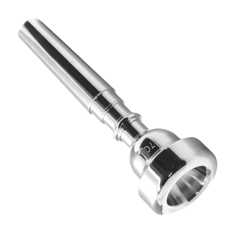 Trumpet Mouthpiece, Silver Plated 7C Trumpet Mouthpiece Brass Mouthpiece Replacement Trumpet Accessories Instruments Mouthpiece for Beginners, Professional Players