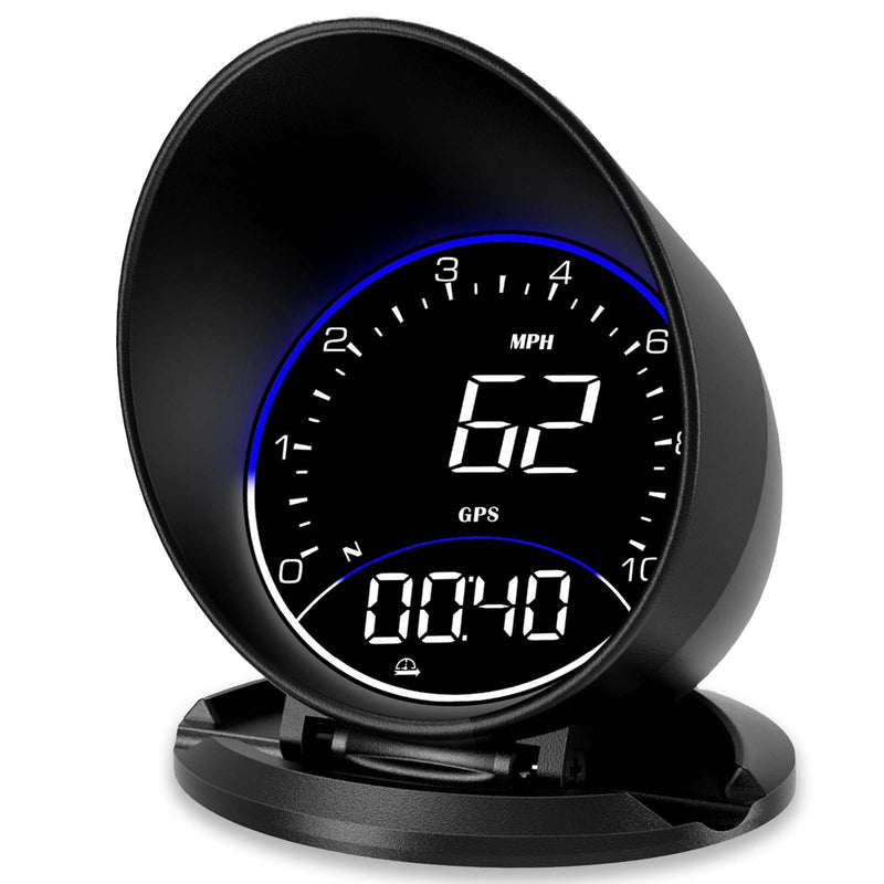 ACECAR Digital GPS Speedometer, Car Universal HUD Head Up Display with GPS Speed MPH, Driving Direction Compass, Altitude, Driving Distance, Overspeed Alarm HD Display, for All Vehicle (G6)