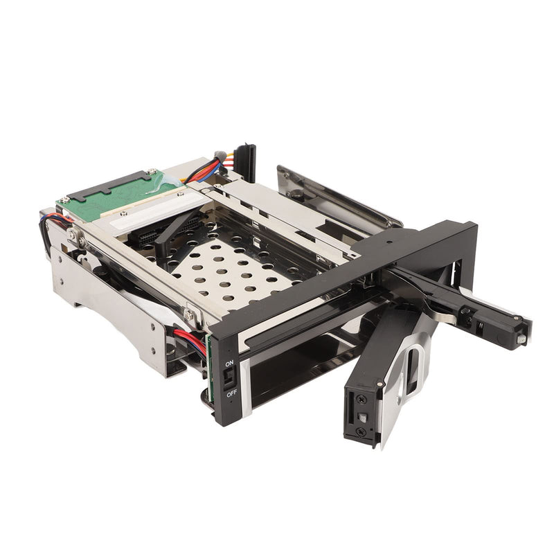 Mobile Rack Cage for 2.5" SSD & HDD, Bay SATA III HDD SSD Enclosure Backplane - Tray Less