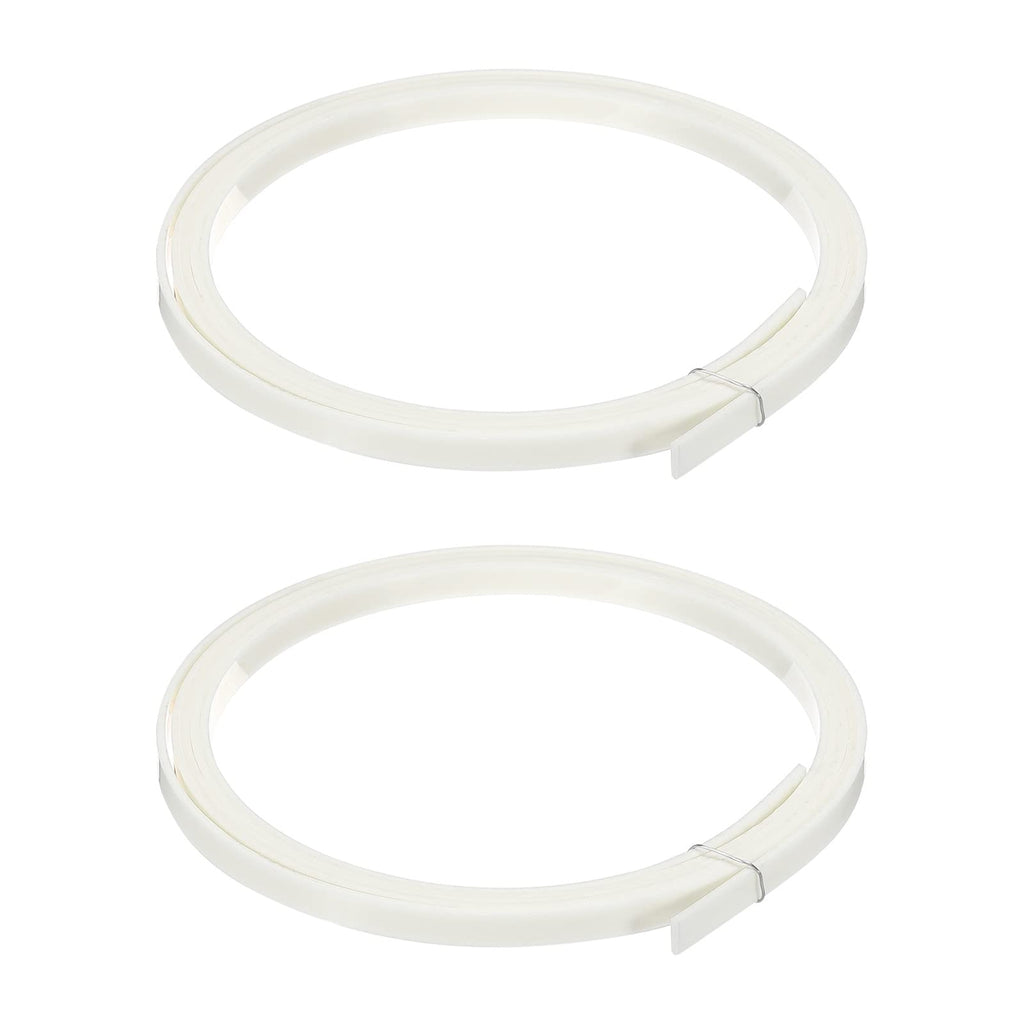 MECCANIXITY Plastic Binding Purfling Strip 1650x6x1.5mm Guitar Binding Edge Trim for Acoustic Classical Guitar White 2 Pack