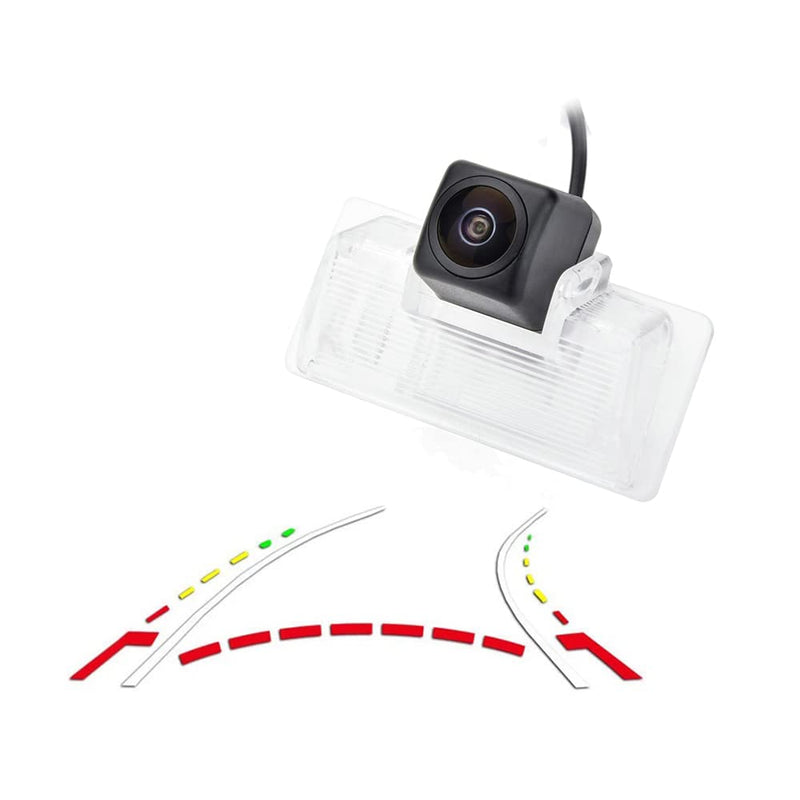 Vlicevrn HD Fisheye Vehicle Car Rear View Camera Dynamic Trajectory Tracks Line Night Vision Backup Parking Camera for Nissan Altima L32A D32 L33 / Maxima A34 A35 / Teama J31 J32 / Tiida 4D C11 Latio