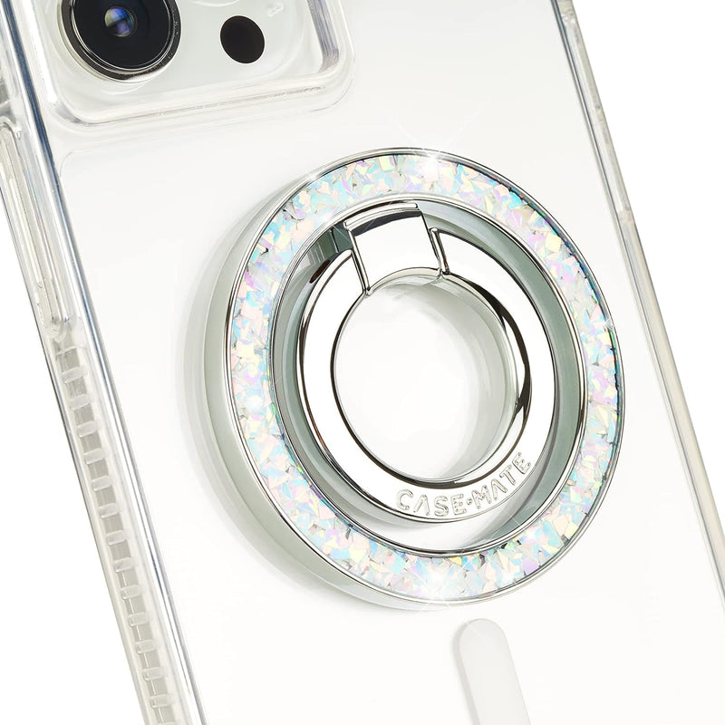 Case-Mate Magnetic Phone Grip and Phone Ring Holder - Magnetic iPhone Holder - Removable MagSafe iPhone Accessories - Rotatable Kickstand for iPhone 15 Pro Max/ 14 Pro Max/ 13 Pro Max -Twinkle Diamond Twinkle Diamond