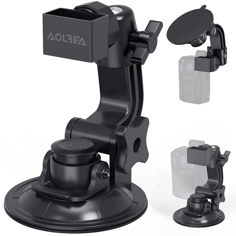 Body Camera Suction Cup Mount with Easy Remove Washable Reuable Magic Sticky Gel Pad for P100 and Widely Compatible with Other Body Camera Perfect for Car Windshield, Window, Glass, Dashboard