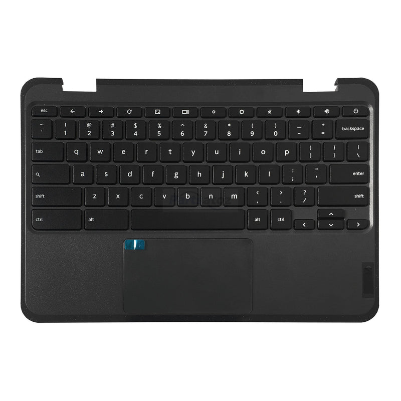 Laptop Palmrest Upper Case Top Cover with US English Keyboard Touchpad Assembly Replacement for Lenovo 100e Chromebook Gen 3 WiFi 82J7 82J8 5M11C94663