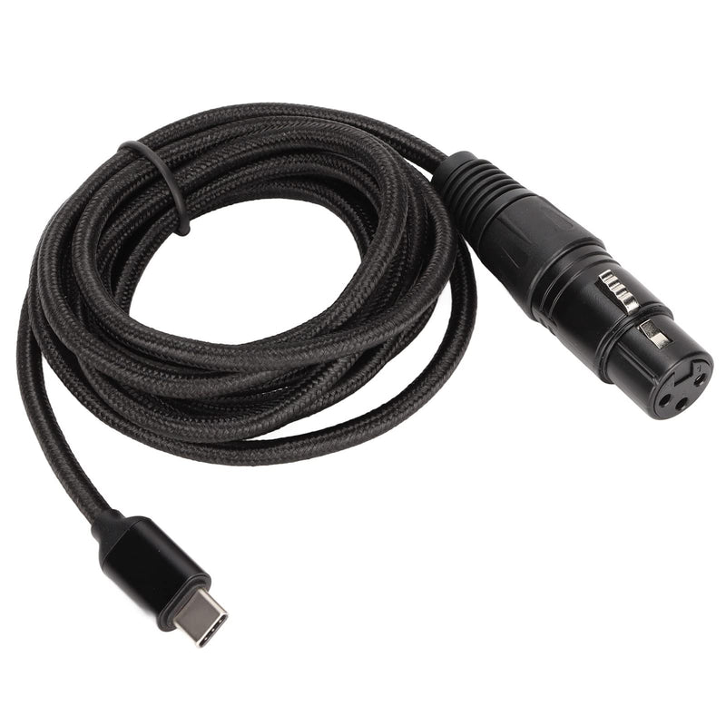 PUSOKEI USB C to XLR Female Cable, HiFi USB C Microphone Cable, Microphone Recording Line Built in D/A Conversion Chip for OS X, Plug and Play()