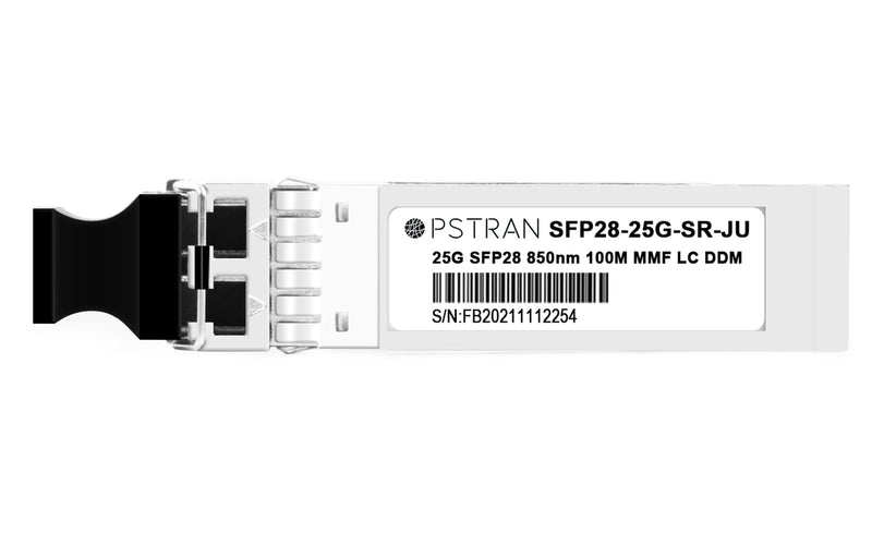 25GBASE-SR SFP28 Optical Transceiver Module Compatible with Juniper QFX-SFP-25G-SR JNP-SFP-25G-SR 25G SFP28 850nm 100m DOM Duplex LC MMF 25GBASE-SR: 100m for Juniper 1