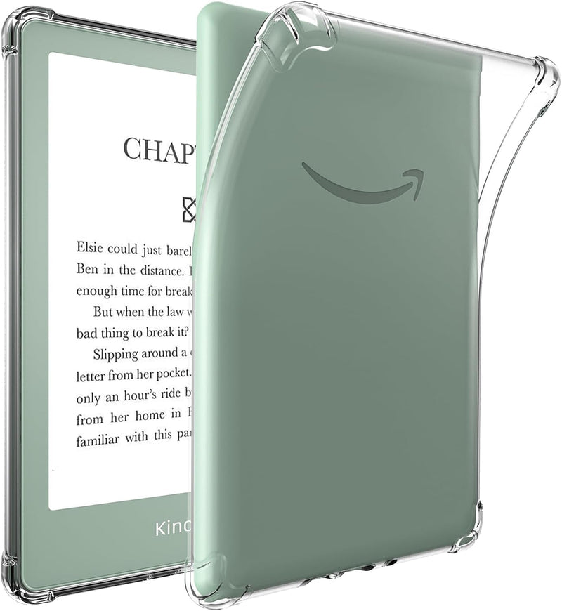 [AUSTRALIA] - Clear Case for 6.8" Kindle Paperwhite 11th Generation 2021 and Signature Edition TPU Back Cover, Bumper Corners Slim Protective Case for 11th Gen Kindle Paperwhite- Transparent (Transparent) 
