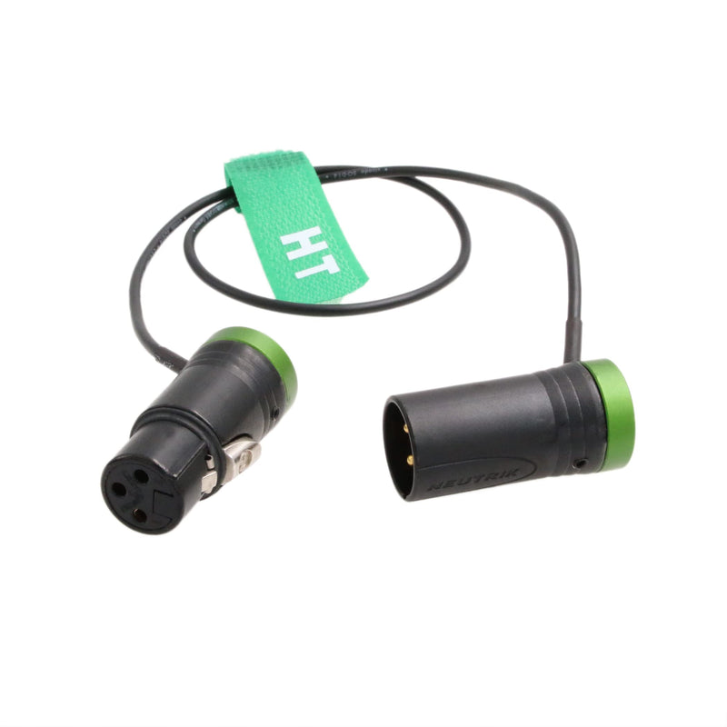HangTon Audio Cable Low-Profile XLR 3 Pin Male to Female for Mic Camera Sound Devices 888 633 Zaxcom Zoom Audio Recorder Green 20"