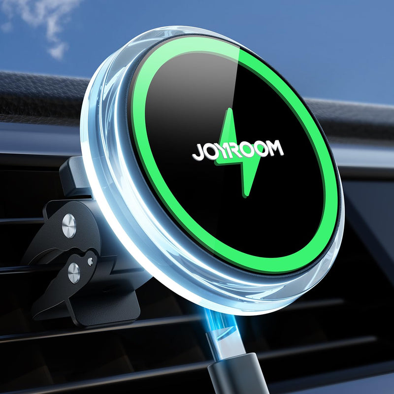 [AUSTRALIA] - JOYROOM for Magsafe Car Mount Charger [15W No Heat Charging], Car Mount for iPhone Wireless Fast Charging, Magnetic Phone Mount Holder for Magsafe Charger Car Phone Holder Vent Fits iPhone 15 14 13 12 