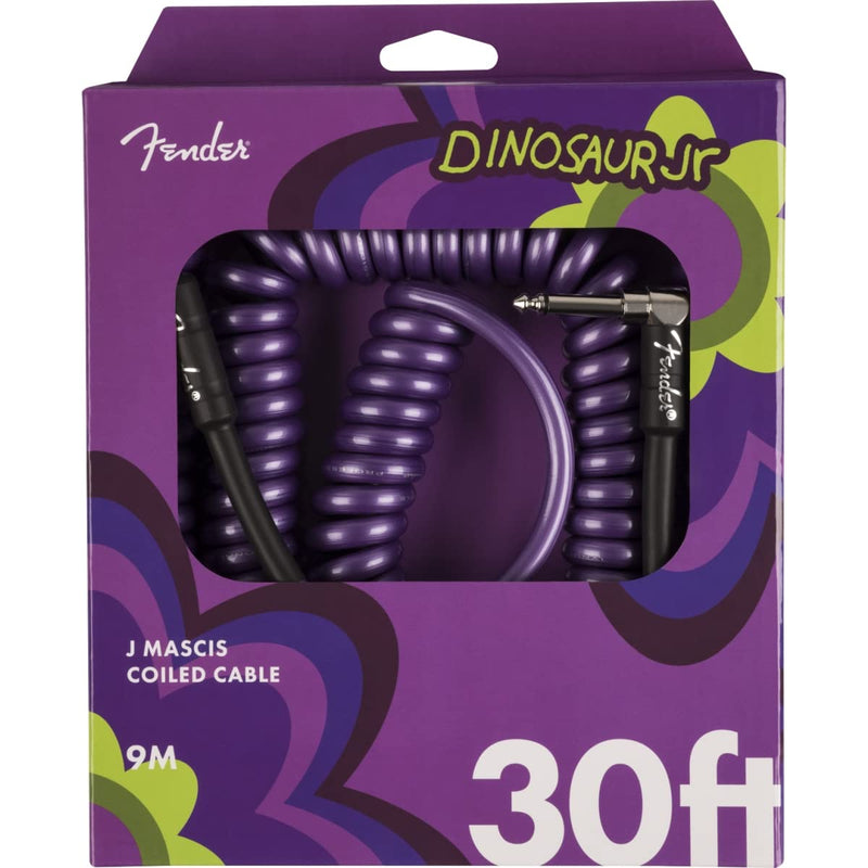 [AUSTRALIA] - Fender J Mascis Dinosaur Jr Coiled Instrument Cable, Purple, 30ft 