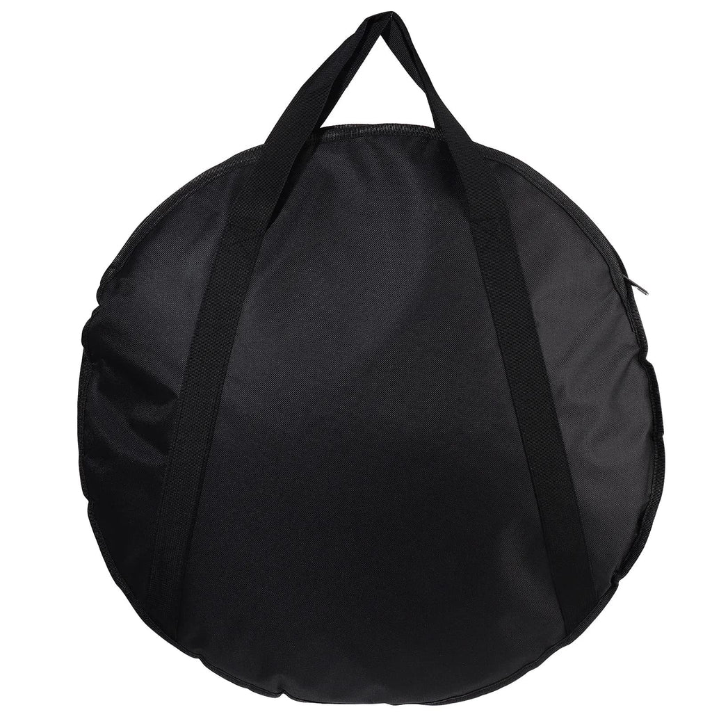 Vaguelly 23 Inch Cymbal Gig Bag with Handle Double- layer Round Cymbal Storage Case for- proof and Waterproof 59X59CM