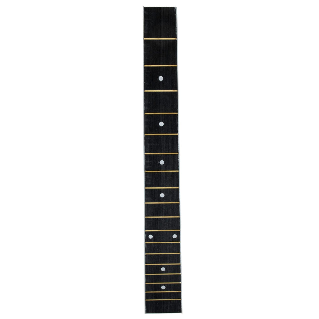 MILISTEN Acoustic Guitar Fretboard Guitar Neck Replacement Wood Guitar Fingerboard Folk Guitar Fretboard Unfinished Parts for DIY Electric Acoustic Guitar Accessory 38inch Black Guitar Accessory 43x5.5cm