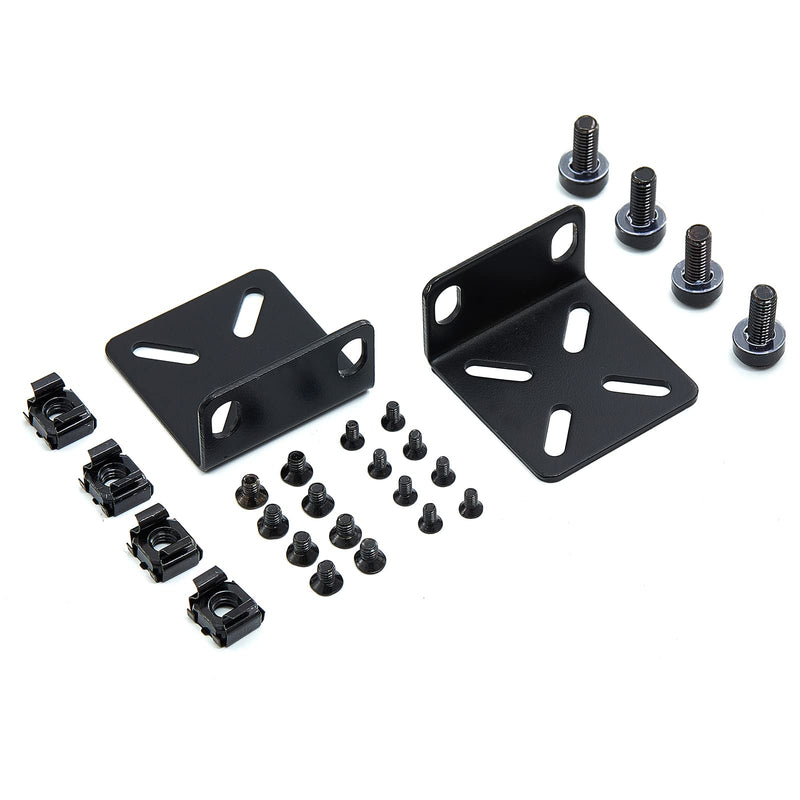 Rack Mount Kit Universal 1U Rack Ears with Adjustable Holes Distance, Compatible for Most Cisco, NETGEAR,Dell, D-Link, Linksys, TRENDnet and Buffalo Tech Switches Medium