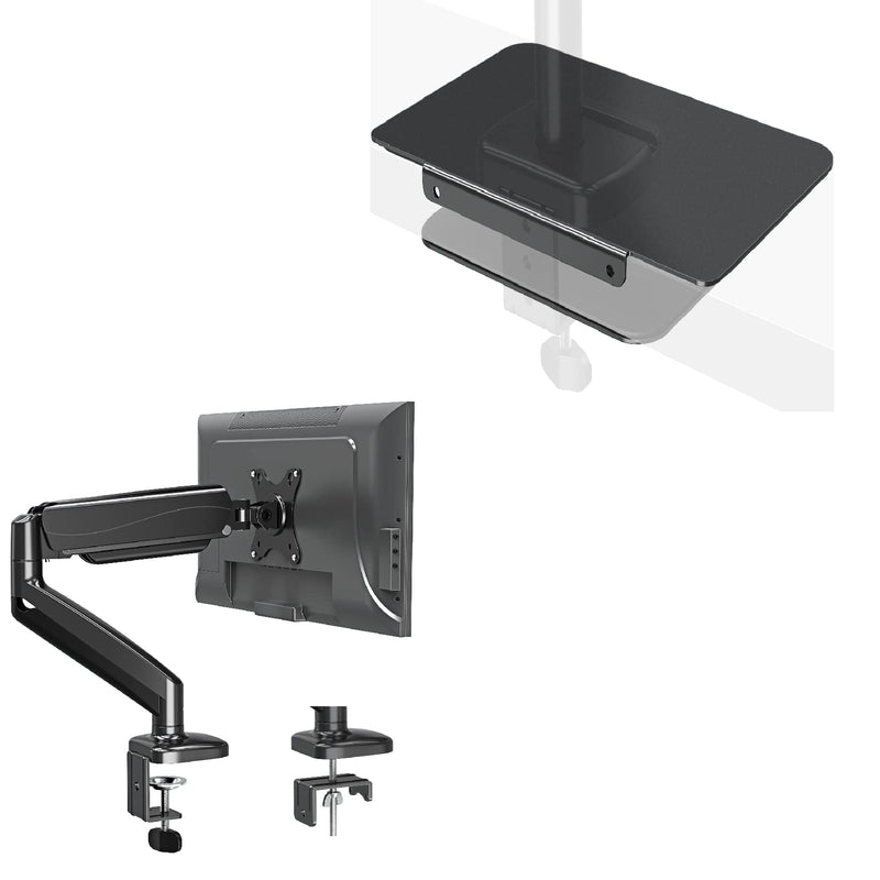 MOUNTUP Single Monitor Desk Mount Holds Screen up to 32 inch+Monitor Mount Reinforcement