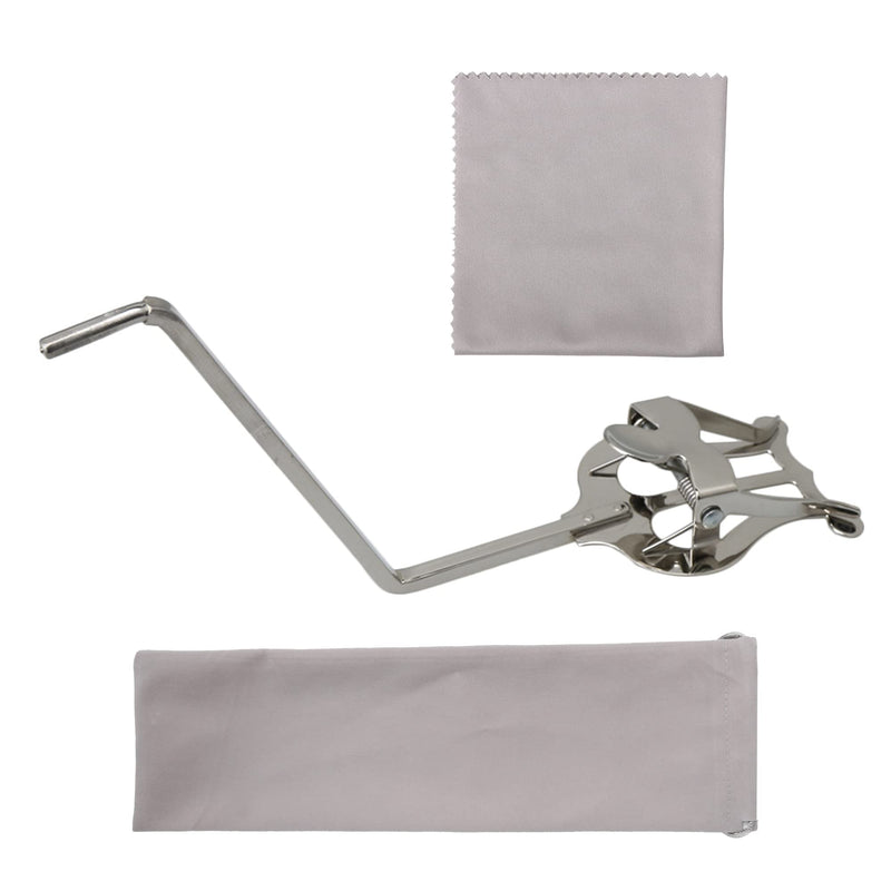 Silver Round Socket Metal Plating Sax Sheet Music Clip Holder Music Clip Lyre for Alto/Tenor Saxophone
