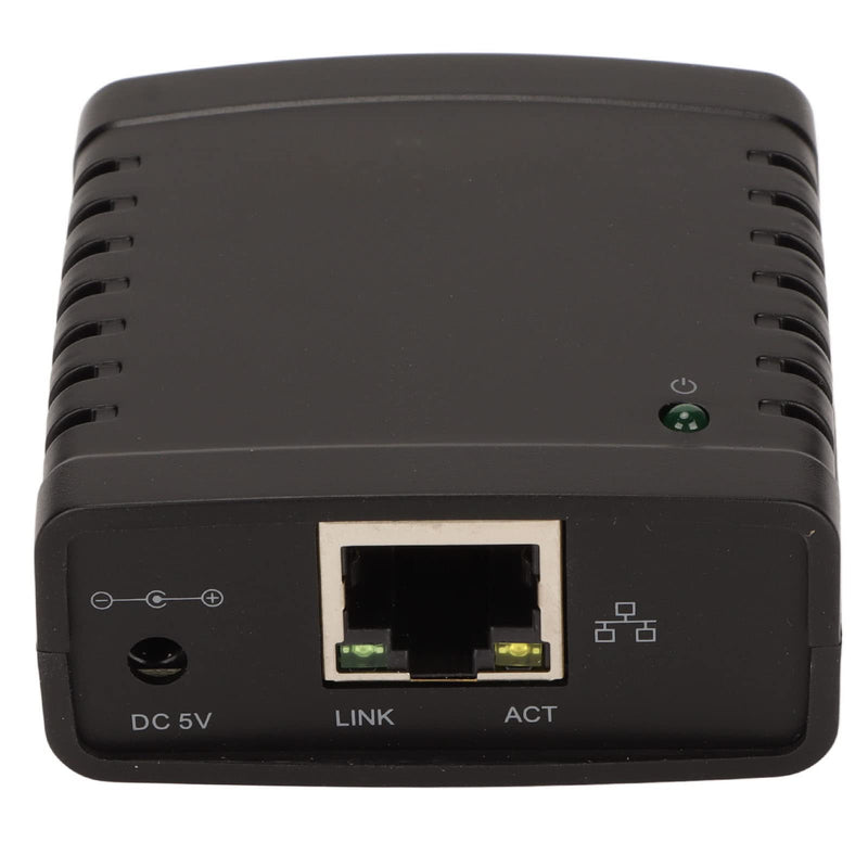 GOWENIC USB Printer Server, Printer Network Sharer, TCP/IP LPR Print Server, Wireless Extender Sharer, 10/100Mbps RJ45 LAN 1 Port USB Ethernet Extension Adapter, 100-240V(#3)