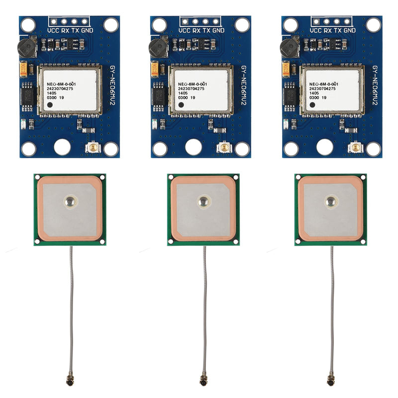 [AUSTRALIA] - 3 Set GY-NEO6MV2 NEO-6M GPS Module NEO6MV2 with Flight Control EEPROM MWC APM2.5 Large Antenna for for Arduino EEPROM APM 2.5 (3PCS) 3PCS 