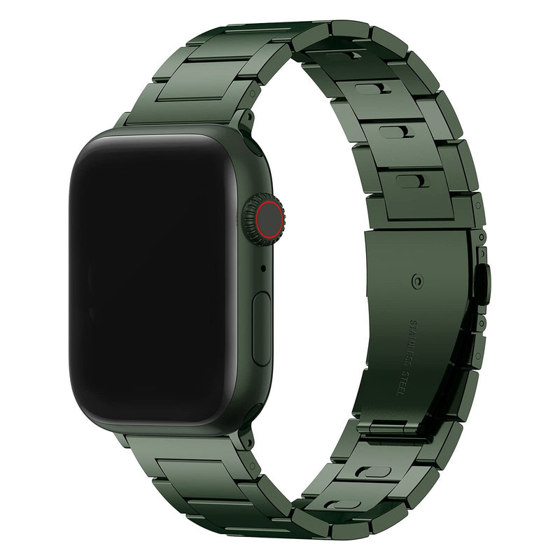 Compatible with Apple Watch Band 49454442mm 414038mm Upgraded No Tools Needed Stainless Steel Link Bracelet, Quick Release Adjustable Business Solid Metal Watch Strap for iWatch Band