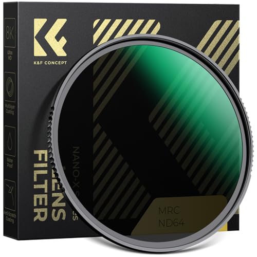 K&F CONCEPT 49mm ND64 ND Lens Filter (6-Stop Fixed Neutral Density Filter)