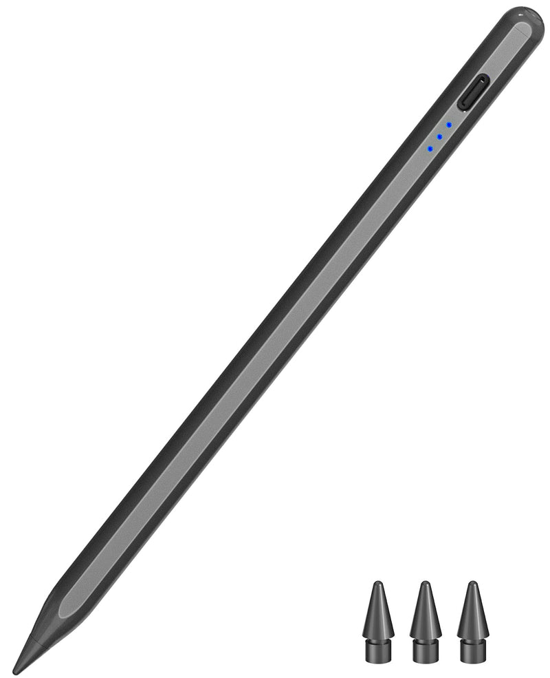 Pen for ipad 2018-2023, HATOKU Quick Charging Pencil 2nd Generation with Tilt & Palm Rejection, Pen for ipad Compatible with ipad Air 3/4/5, ipad Mini 5/6, ipad 6-10 Gen, ipad Pro 11/12.9" (Black) Starry Black