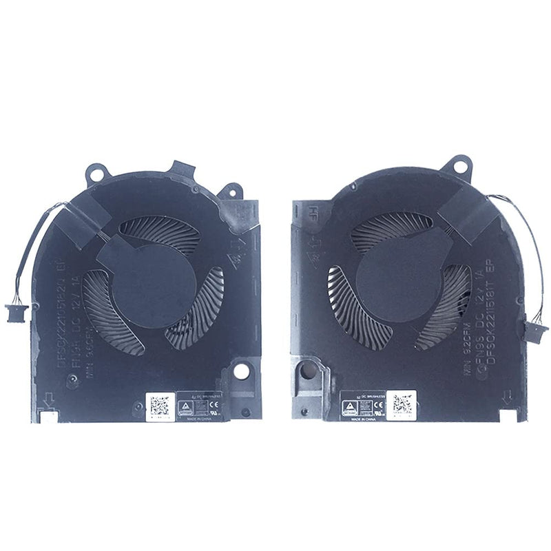 New Replacement Cooling Fans for Dell G15 5510 RTX3050/ti RTX3060/ti, G15 5511 5515 RTX3050/ti Laptop P/N：EG75071S1-C090-S9A EG75071S1-C100-S9A FN9R FN9S DC 12V,(Not Fit for GTX1650/ti RTX3070/ti)