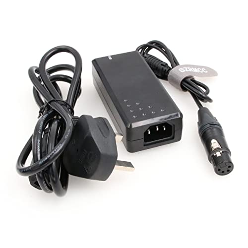 SZRMCC XLR 4 Pin Female 12V 4A AC DC Power Supply Adapter for Sony PMW F55 Camera Sound Devices PIX 260 270i Zaxcom Deva Mix (12V 4A)