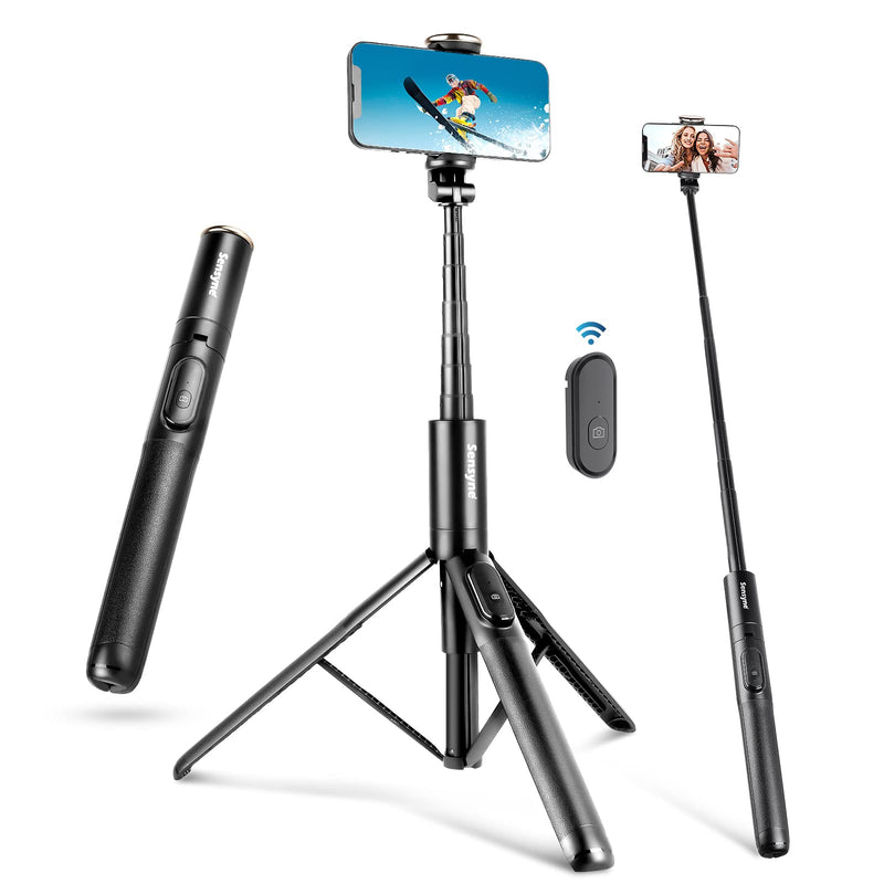 [AUSTRALIA] - Sensyne 60" Selfie Stick & Cell Phone Tripod, Lightweight All in One Phone Tripod Integrated with Wireless Remote Compatible with All Cell Phones for Selfie/Video Recording/Photo/Live Stream/Vlog 
