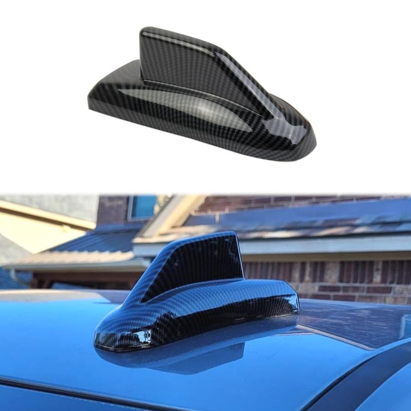 Carbon Fiber Shark Fin Shape Roof Antenna Cover Decor Trim for 2019-2026 Chevy Silverado 1500/GMC Sierra 1500 for 2020-2026 Sierra/Silverado 2500 3500 HD