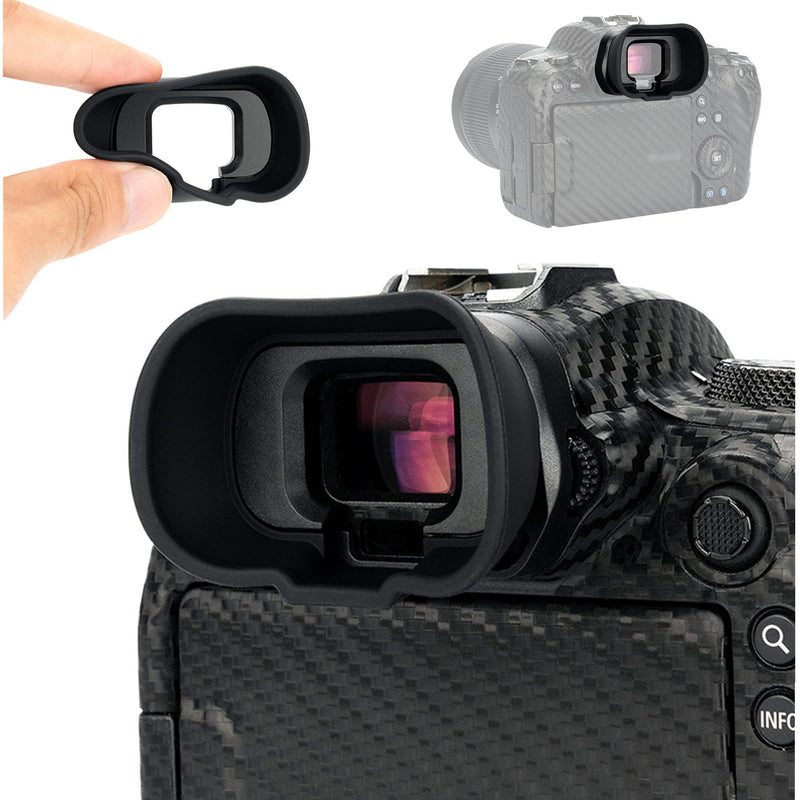 EOS R6 Mark II R6 R5 R5C Eyecup Eyepiece，Soft Silicon Extended Camera Eye Cup Viewfinder Special Designed for Canon EOS R6 Mark II R6 R5 R5C R5 C Full-Frame Mirrorless Camera for Canon EOS R6 Mark II, R6, R5, R5C