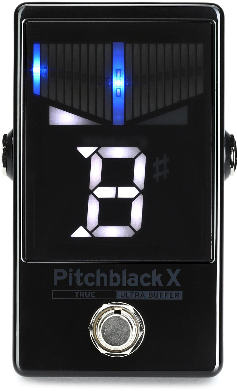Korg Pitchblack X Chromatic Guitar Pedal Tuner w/ Four Display Modes and High Visibility Display (PBX) PBX