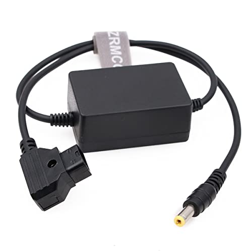 SZRMCC Anton V-Mount Gold Mount Battery D-tap to DC Barrel Power Cable for Canon C70 XF605 XF705 Camera (Straight DC) Straight DC