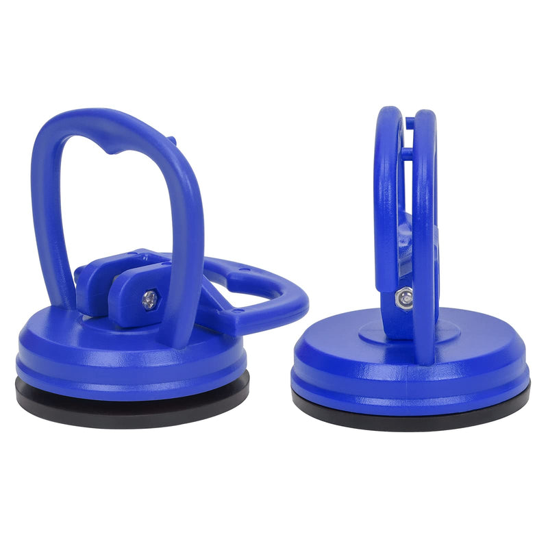 STREBITO Suction Cups Heavy-Duty 2 Pieces Screen Suction Cups Tool for iMac, iPhone, MacBook, iPad, TV, Phone, Laptop, Computer, Tablet, LCD Screen Remover, Small Dent Puller Blue
