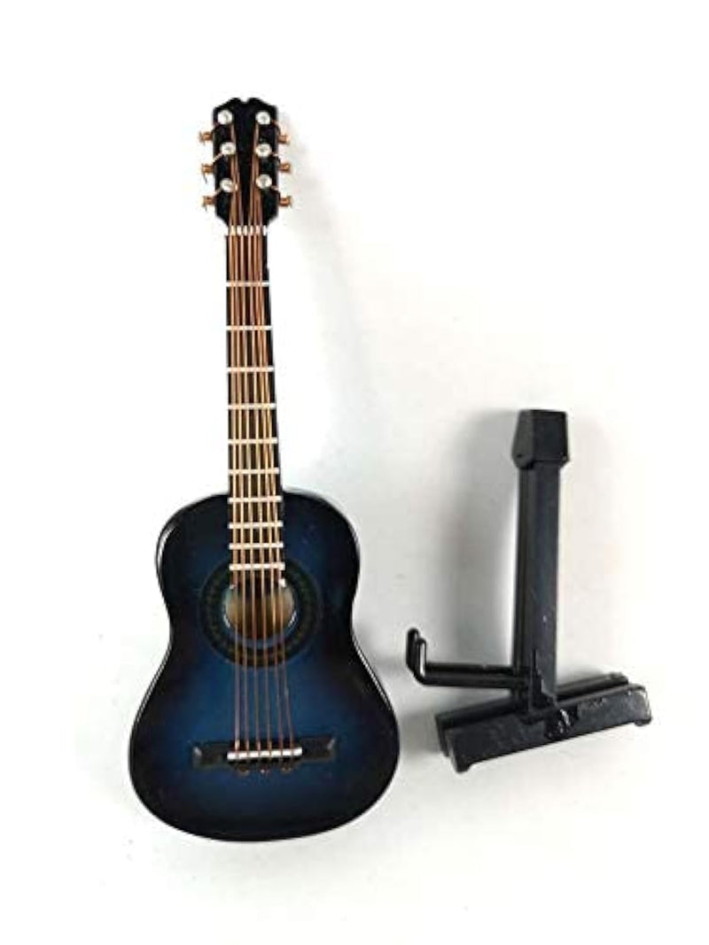 ALANO Miniature Guitar Miniature Ornaments Musical Instrument Decoration Gift (13cm)