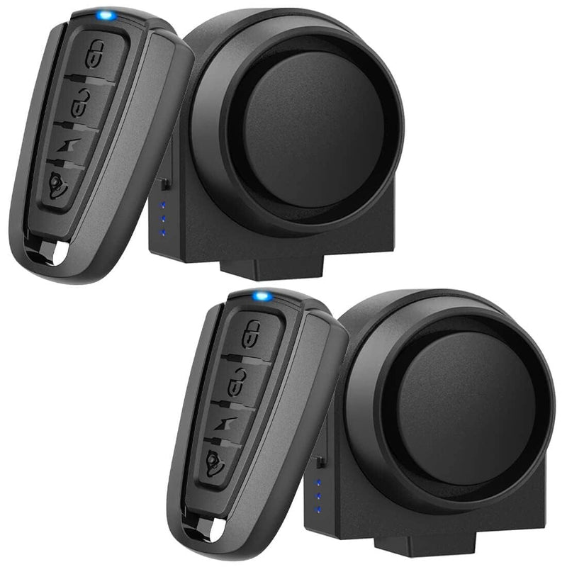 ADONOW Wireless Remote Bike Alarm 2 Pack