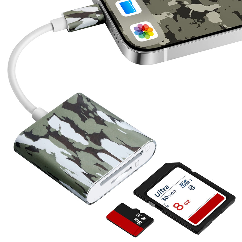 Trail Camera Viewer, Plug & Play for Hunters to View Images and Videos from Game Camera for iPhone 6S, SE, 7, 8, X, 11, 12, 13, 14 Series For iPhone 6S - 14 series