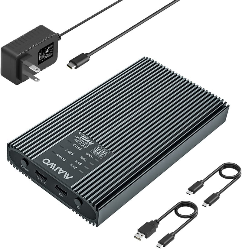 MAIWO K2022CL NVMe SATA Duplicator Enclosure, M.2 SSD to USB 10Gbps