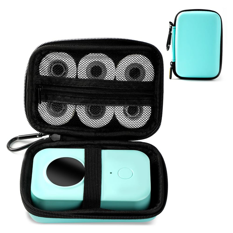 [AUSTRALIA] - Phomemo D30 D35 Label Maker Case, Waterproof Storage Bag Compatible with NELKO P21/NIIMBOT D11/JADENS D110/SUPVAN E10 Label Printer, Fits for Mini Bluetooth Labels Sticker Machine, Box only Green 