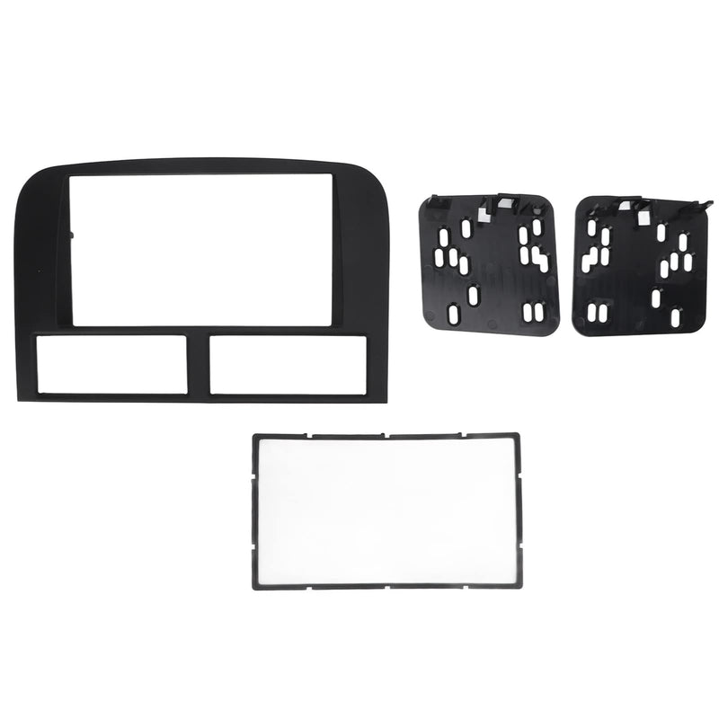Qiilu Car Dashboard Trim Kit丨 Car Stereo Radio Panel丨Dashboard Installation Trim Kit 2 Din Stereo Radio Bezel Replacement for 1999 2004 Automotive Interior