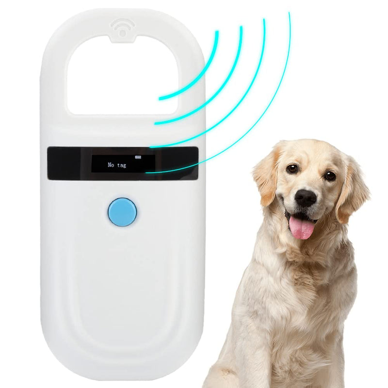 Dog Microchip Reader, Pet Microchip Scanner with OLED Display Screen, Pet Chip ID Scanner Supports FDX-B (ISO11784/11785) and EMID Microchips, for Animal Management