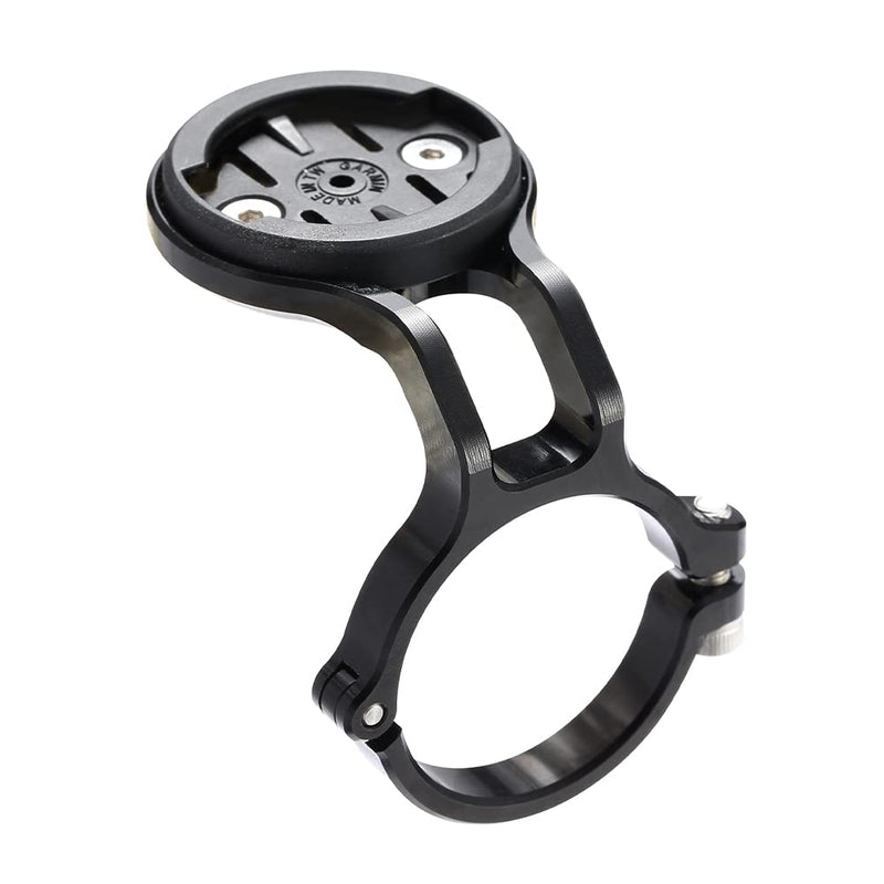 Mountain Bike Mount for Garmin Edge Wahoo Elemnt Bryton Rider Stages Dash Hammerhead Karoo, Bike Stem Mount for Handlebar 31.8mm(Black)