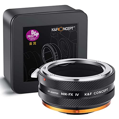 K&F Concept IV PRO NIK-FX Lens Mount Adapter Compatible with Nikon F Series Lens to Fuji X-Series X FX Mount Cameras with Matting Varnish Design Nikon F IV PRO