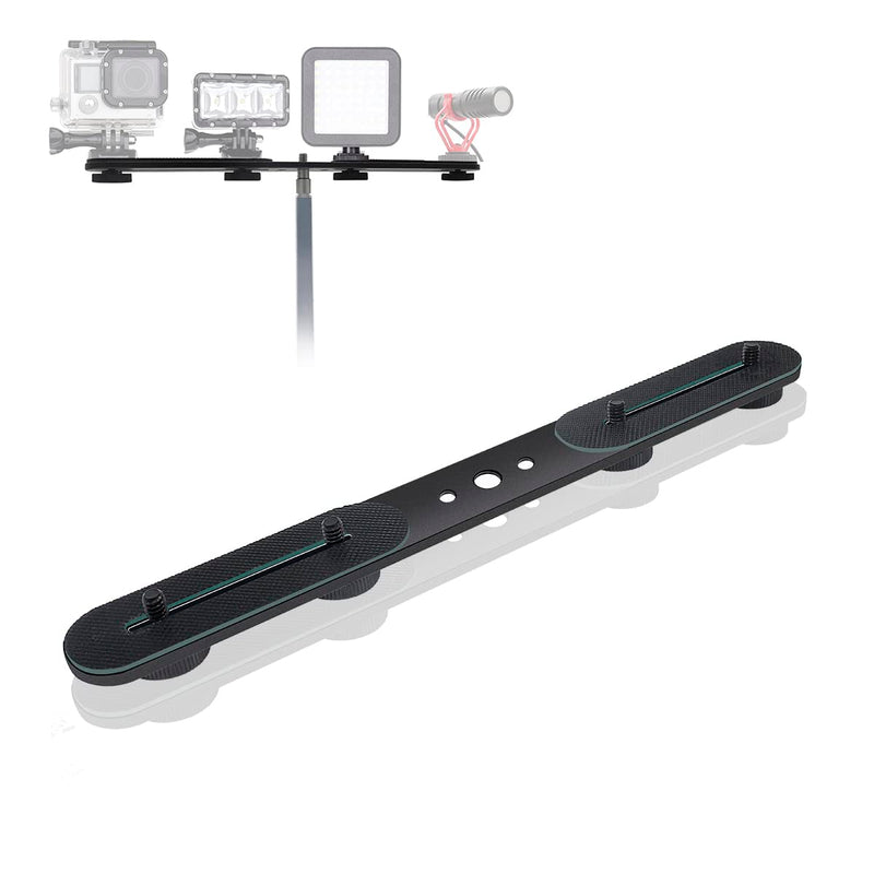 30cm Dual Speedlite Camera Mount Tripod Bracket Flash Extension Bar,10" Dual Tripod Bracket for Camera,LED Video Light,DSLR Camera,Flash Light 30cm