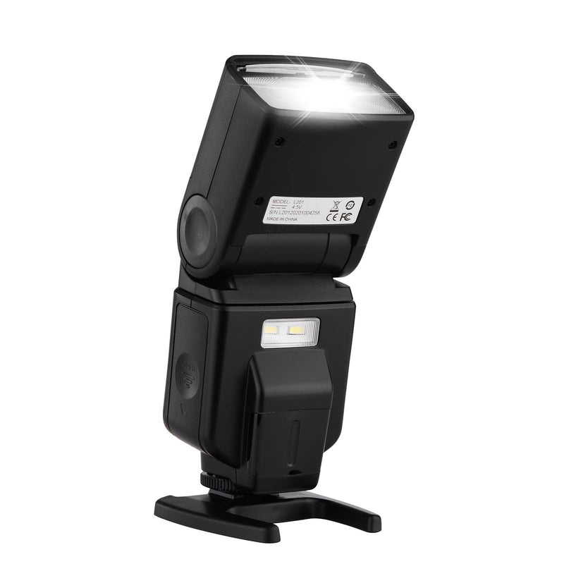 Andoer Universal Flash Speedlite GN40 Adjustable LED Fill Light On-camera Flash With Bracket Replacement for Canon Nikon Olympus Pentax DSLR Cameras