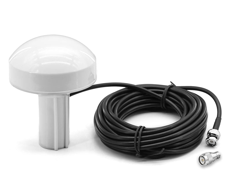 [AUSTRALIA] - External Marine GPS Antenna Aerial for Garmin GPS GPSMAP GDU GNC MAP NavTalk Pilot StreetPilot AIS Boat Ship Yacht Navigation Receiver Fishfinder Sounder +26ft Cable TNC Connector+BNC Adapter with BNC Adapter 