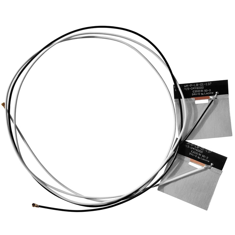 WiFi Antenna MHF4 Internal Laptop Antennas Dual-Band for M.2 NGFF Card | 2.4GHz 5GHz 3dBi Wi-Fi antennas. Dual U.FL UFL cables (45cm/75cm) for AX200 AX210 1675X. Bluetooth compatible