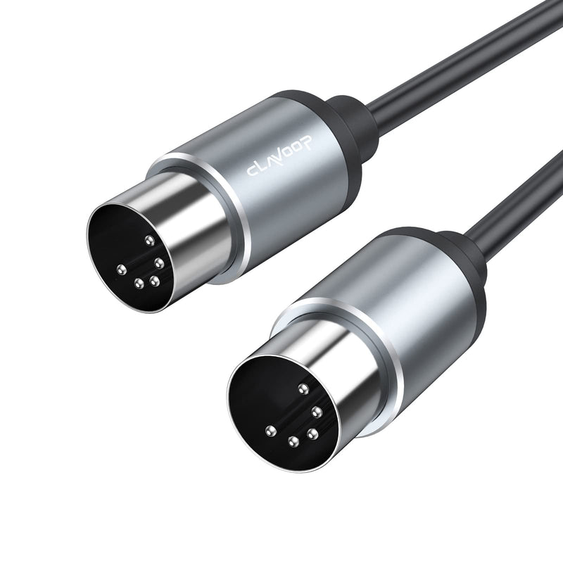 MIDI Cable 3ft, 5 Pin DIN MIDI Cables 3 feet, MIDI Cord Male to Male Compatible with MIDI Keyboard Electronic Piano Electronic Drum Audio Amplifier Multi Effects Synth External Sound Card 1 Pack