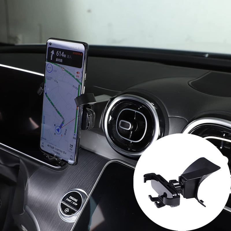 TINKI Car Phone Mount, Compatible with iPhone 14/13/12, Samsung Galaxy S21/Note20, LG/OnePlus/Nokia/Huawei, Adjustable Attachment, Protective Silicone, 36-Month Warranty