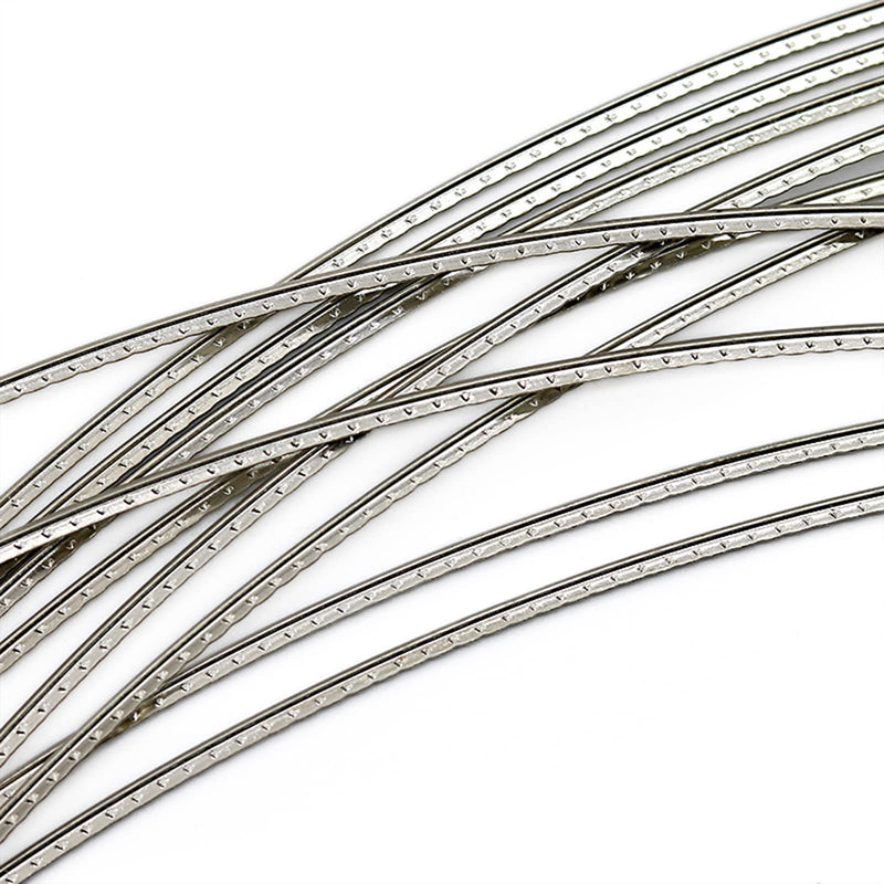Guitar Fret Wires Stainless Steel 2.4mm 260mm Length Fret Wire Set Guitar Fingerboard Guitar Parts Accessory Replacement, for Bass Electric Guitar Classical Acoustic Guitar, 10pcs Stainless Steel 10PCS 2.4mm